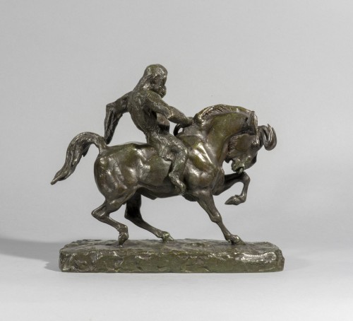 Monkey riding on a Wildebeest - Antoine-Louis BARYE (1795-1875) - Napoléon III