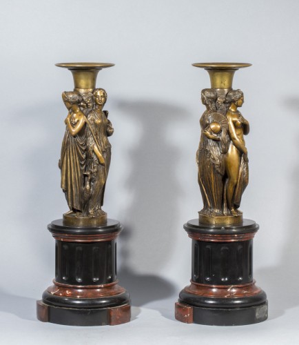 Antiquités - PRADIER James (1790-1852) Pair of cups 