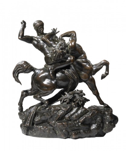 BARYE Antoine-Louis (1795-1875), Theseus and the Centaur Bienor