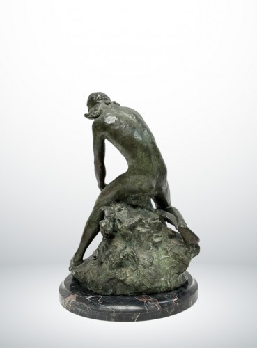 Raoul Larche, Bronze Le Pêcheur, Art Nouveau - Galerie Origines