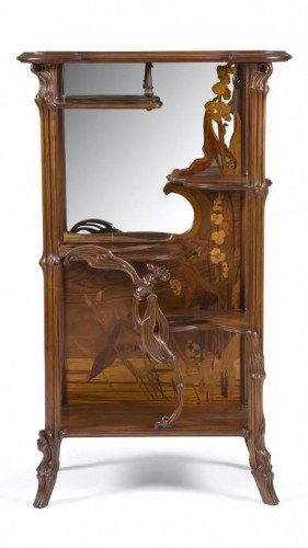 Émile Gallé - Étagère Art nouveau à La Libéllule - Mobilier Style Art nouveau