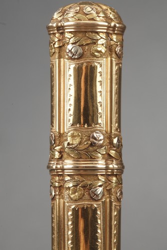 Gold Wax case, Louis XV period, master goldsmith Nicolas Durier - Objects of Vertu Style Louis XV