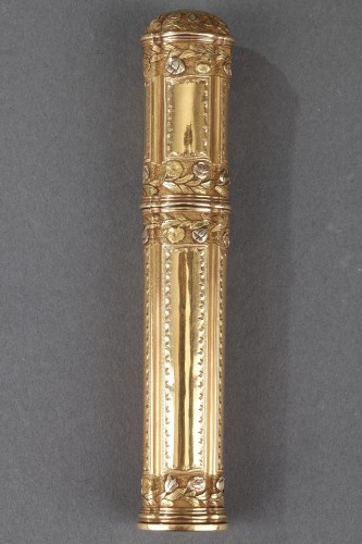 Gold Wax case, Louis XV period, master goldsmith Nicolas Durier - 