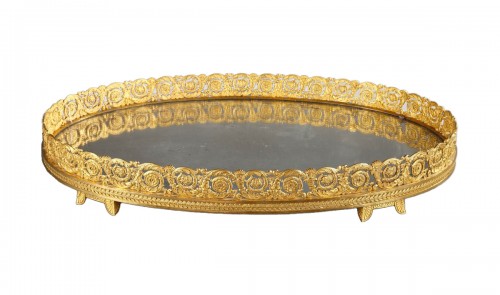 Large Restoration-period gilt bronze centerpiece