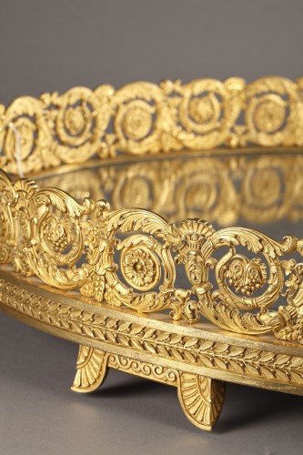 Decorative Objects  - Large Restoration-period gilt bronze centerpiece