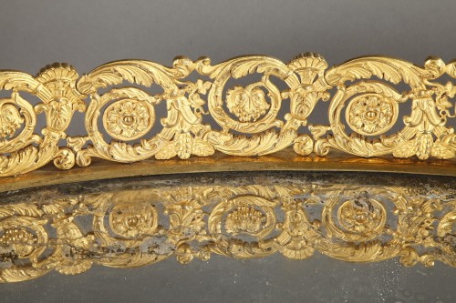 19th century - Large Restoration-period gilt bronze centerpiece