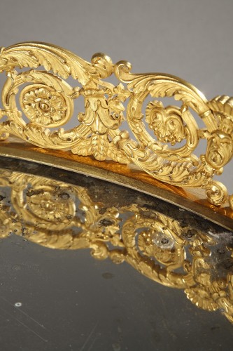 Large Restoration-period gilt bronze centerpiece - 