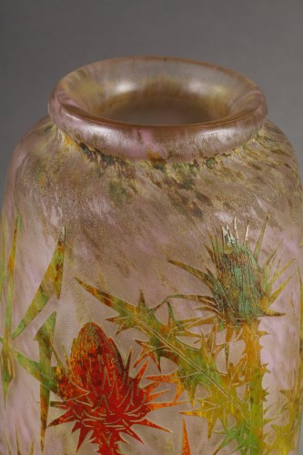 Art nouveau - Grand vase Daum de commémoration, 1914