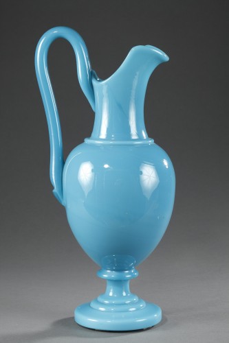 19th century - Charles X blue opal crystal ewer