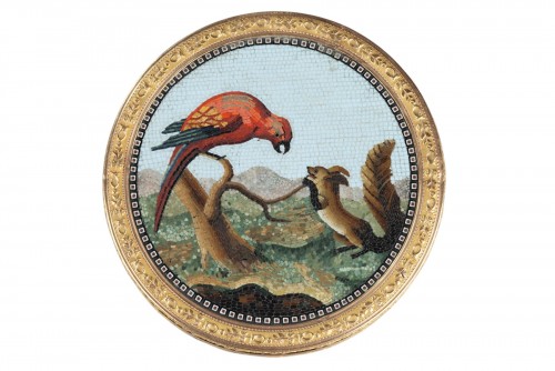 Late 18th century candy box with micromosaic