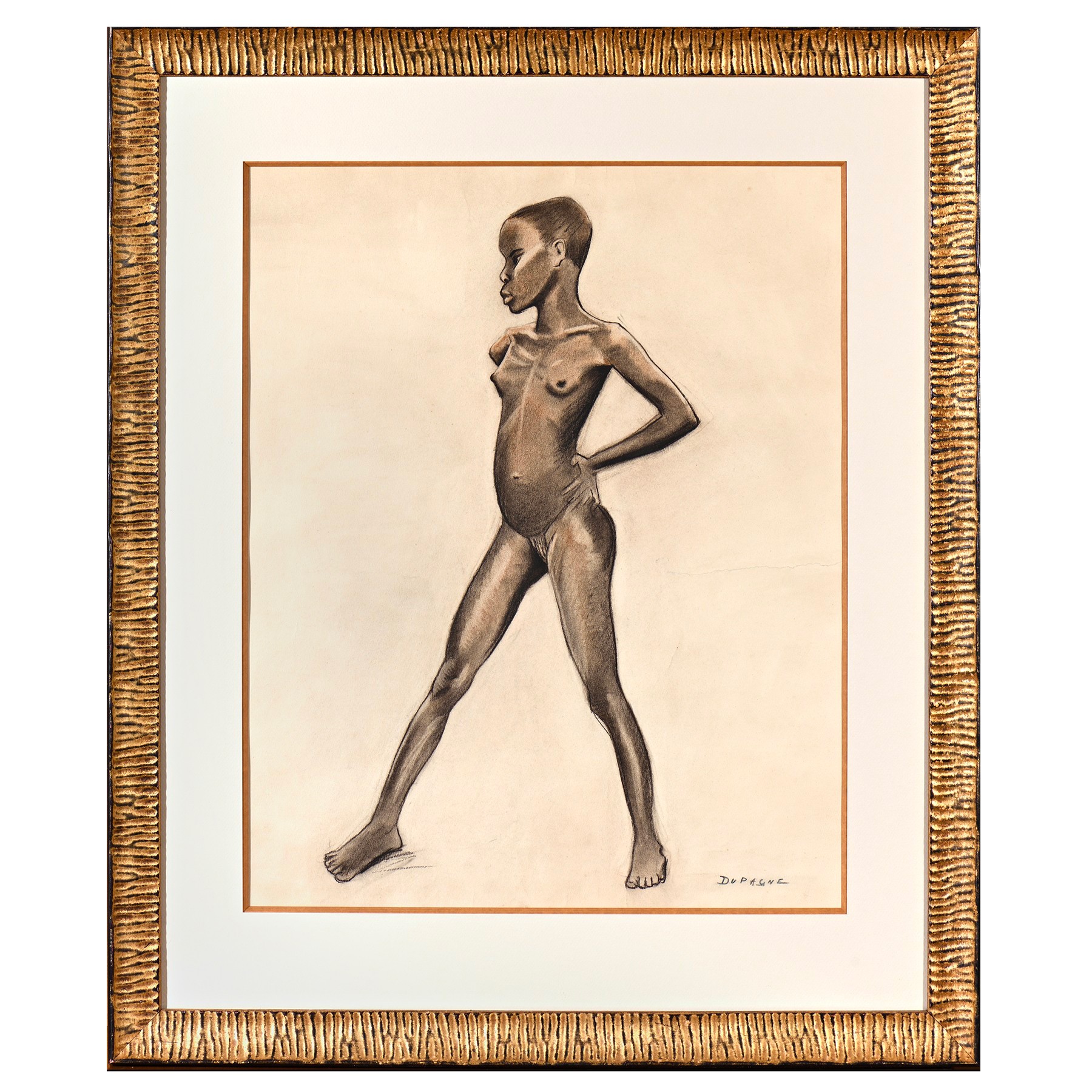 Young black woman nude, 1895 -1905 For sale as Framed Prints
