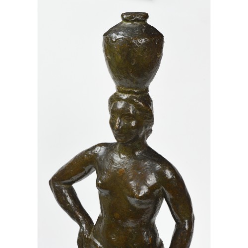 Albert BOUQUILLON (1908-1997) - Porteuse d'eau - Sculpture Style 