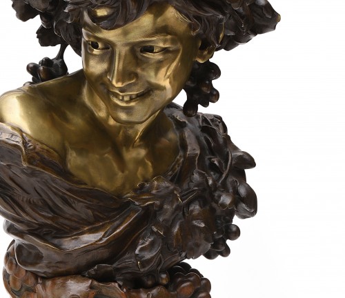 Sculpture Sculpture en Bronze - Jean-Baptiste CARPEAUX (1827-1875) - Le Rieur aux Pampres