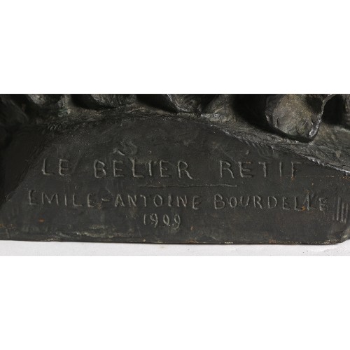 Émile-Antoine BOURDELLE (1861-1929) - « Le Bélier Rétif » - 