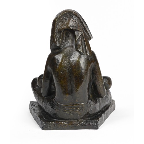 Sculpture Sculpture en Bronze - Anna QUINQUAUD (1890-1984) - Jumeaux