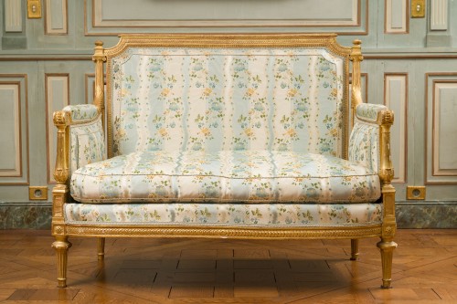 Gilded wood marquise stamped Georges Jacob - Seating Style Louis XVI