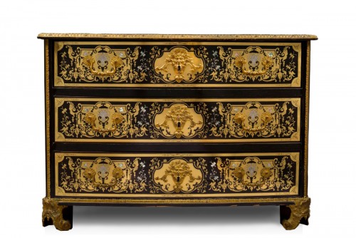 Exceptional Boulle marquetry commode attributed to Nicolas Sageot