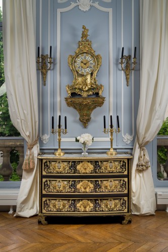 Exceptional Boulle marquetry commode attributed to Nicolas Sageot - Furniture Style Louis XIV