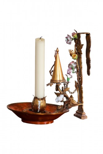 A rare Screen Candlestick Holder