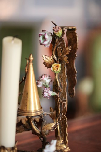 18th century - A rare Screen Candlestick Holder