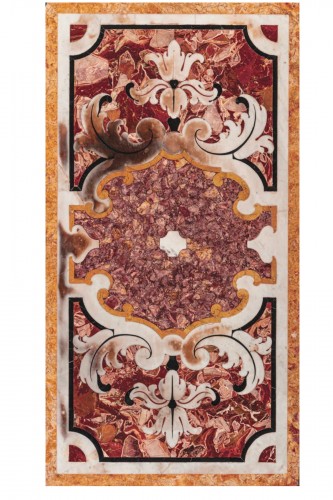 Marble marquetry panel, Southern Italy, second half of the 17th century