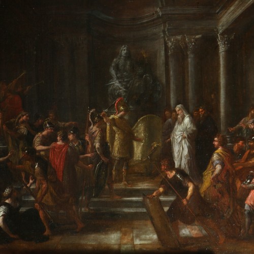 Arnould de Vuez (1644-1720) , Alexander the Great and the Gordian knot - Paintings & Drawings Style Louis XIV