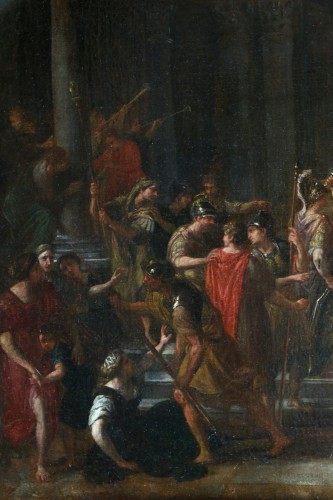 Paintings & Drawings  - Arnould de Vuez (1644-1720) , Alexander the Great and the Gordian knot