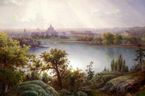 Paintings & Drawings  - Great Panoramic View Of Stockholm And Its Surroundings,19th Swedish School 