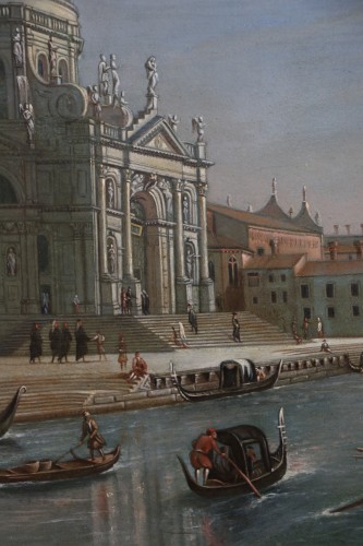  - Italian school around 1800. Venice, the grand canal near the Salute