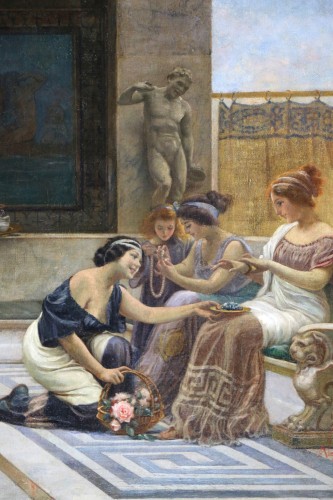 Emilio Vasarri (1826 ; 1928) - Pompéi, un après-midi aux thermes. - Napoléon III