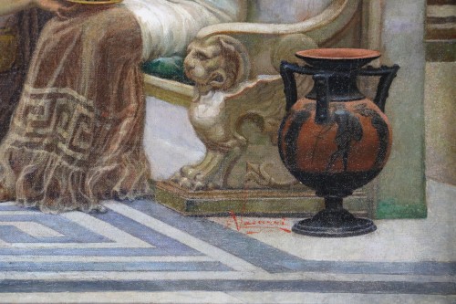 Antiquités - Emilio Vasarri (1826; 1928) - Pompeii, an afternoon at the baths