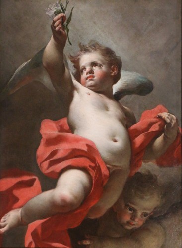 Francesco de Mura (1696-1782) Scène allégorique aux putti - Tableaux et dessins Style Louis XV