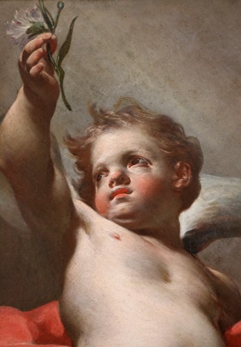 Tableaux et dessins Tableaux XVIIIe siècle - Francesco de Mura (1696-1782) Scène allégorique aux putti