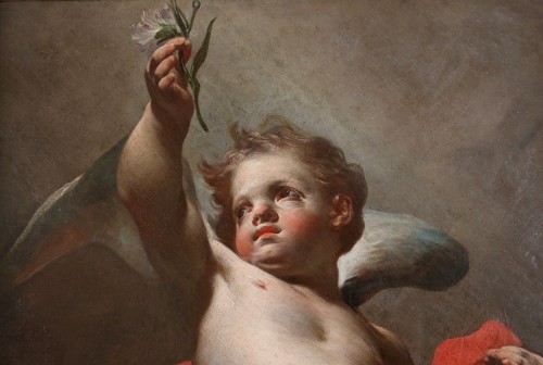 XVIIIe siècle - Francesco de Mura (1696-1782) Scène allégorique aux putti