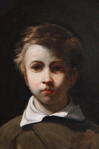 Paintings & Drawings  - french school circa 1830. Young boy portrait