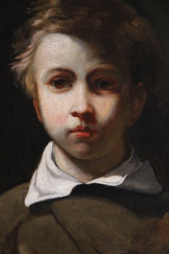 Ecole française vers 1830, Portrait d'un jeune garçon - Galerie PhC