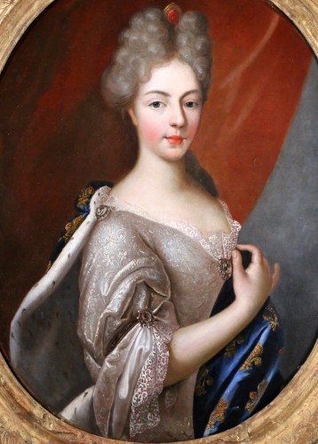 Portrait de Marie-Adélaïde de Savoie - Pierre Gobert (1662-1744) et atelier - Tableaux et dessins Style Louis XIV