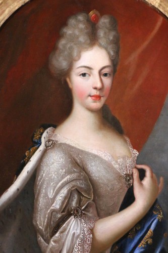 Tableaux et dessins Tableaux XVIIe siècle - Portrait de Marie-Adélaïde de Savoie - Pierre Gobert (1662-1744) et atelier