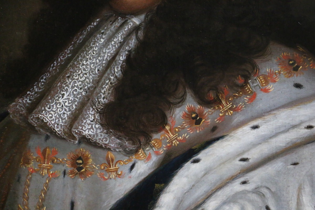 Portrait of Louis XIV in coronation costume, French school of the