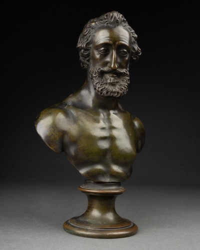 Sculpture  - A bronze bust of king Henri IV after Barthelemy Prieur. Paris by 1820