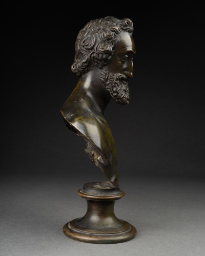 XIXe siècle - Buste en bronze du roi Henri IV d'après Bartelemy Prieur - Époque Restauration