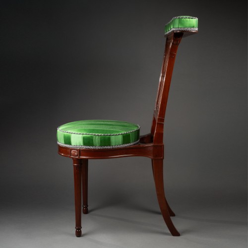 XVIIIe siècle - Chaise ponteuse à l'étrusque en acajou par Georges Jacob