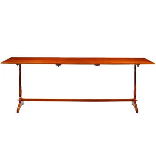 A solid mahogany campaign table, early 19th century