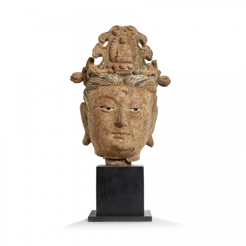 Buddha head, China 13th century
