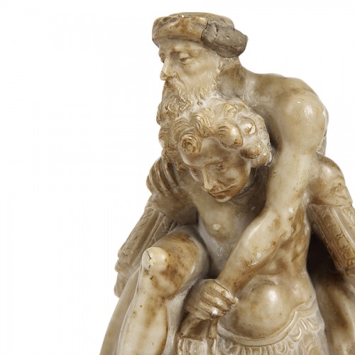 Aeneas and Anchises, Italy 18th century - Sculpture Style 