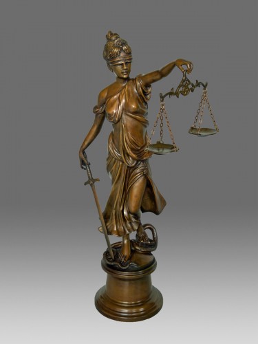 Justitia – La déesse de la justice - Objet de décoration Style Art nouveau