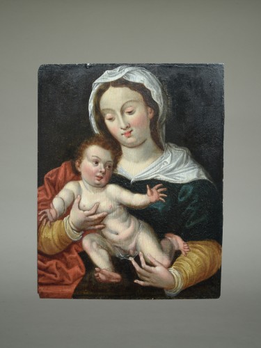 Tableaux et dessins Tableaux XVIe siècle - Marie avec L'Enfant Jésus, Pays-Bas entre 1550 et 1600