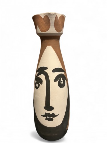 Ceramic jug, Visage - Pablo Picasso (1881-1973) - Porcelain & Faience Style 50