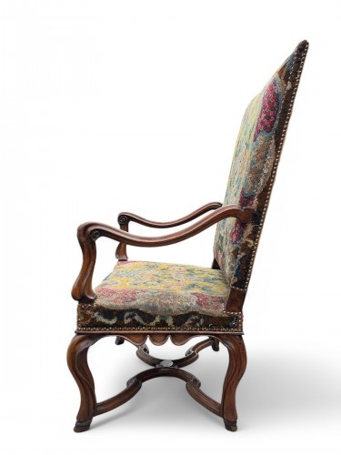 Fauteuil à dossier plat Louis XIV - Sièges Style Louis XIV