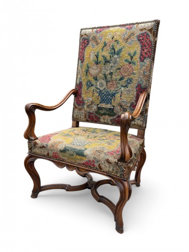 Sièges Fauteuil & Bergère - Fauteuil à dossier plat Louis XIV